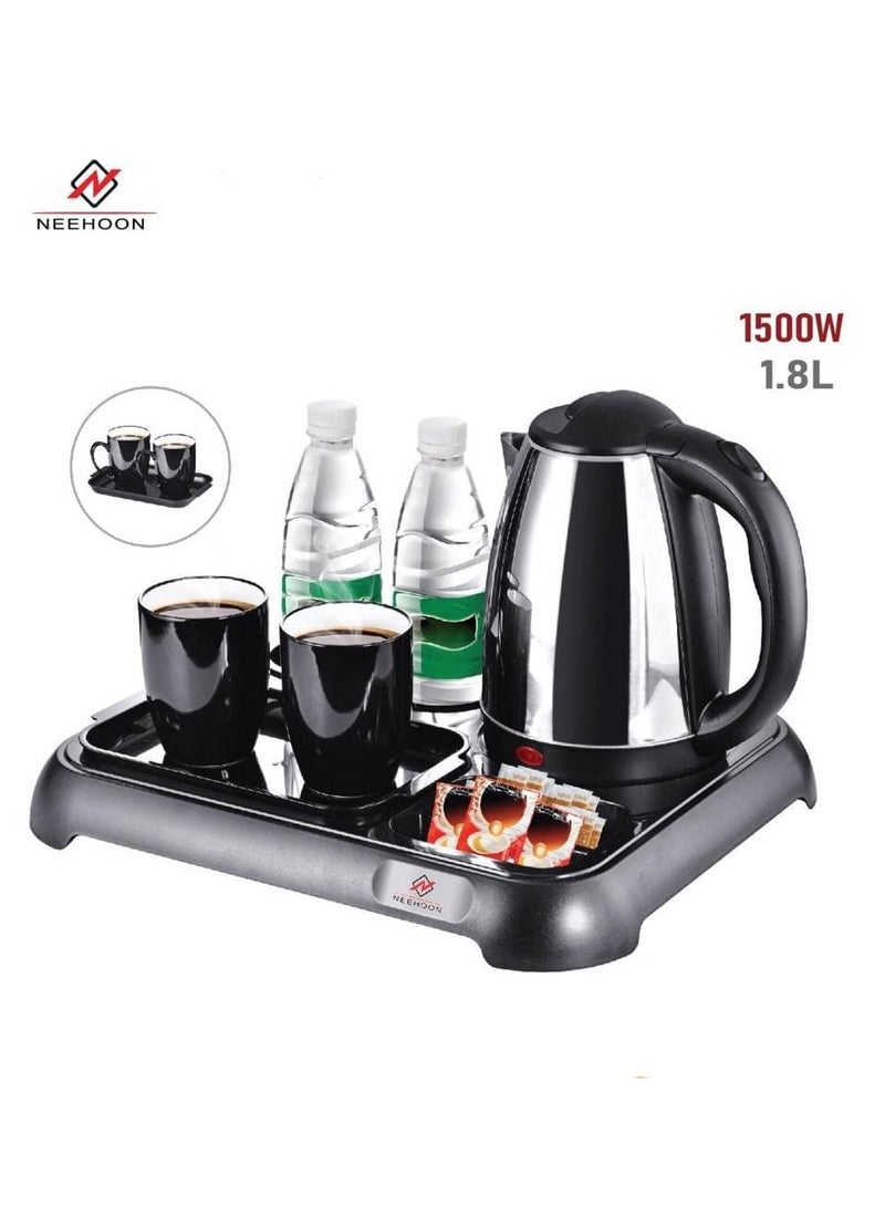 NEEHOON Water Kettle Set With 2 Cups and Base 1.8 Liter - Image 1