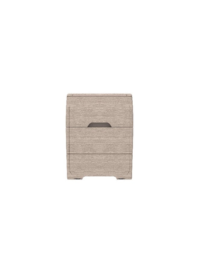 Cosmoplast 270L Plastic Cedargrain Deck Storage Box For Indoors & Outdoors (Warm Taupe)  - Image 5