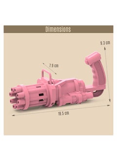 Little Story 8 Holes Bubble Machine Kids Gun- Pink  - Image 3