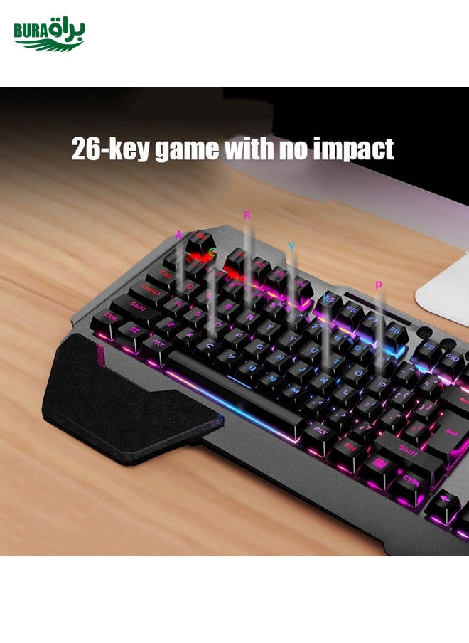 K680 RGB Rechargeable Gaming Wireless Keyboard and Mouse Set(Black)