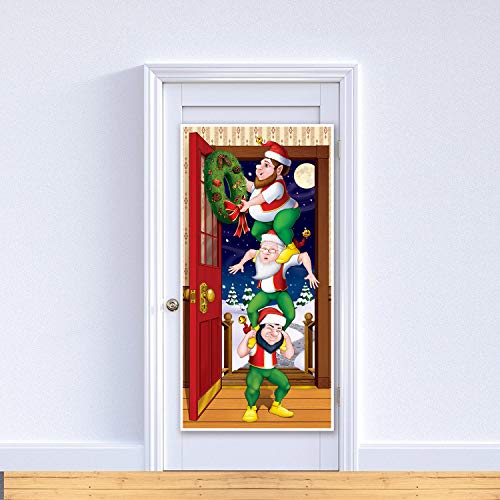Beistle Christmas Elves Door Cover - Image 5