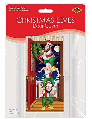 Beistle Christmas Elves Door Cover - Image 3