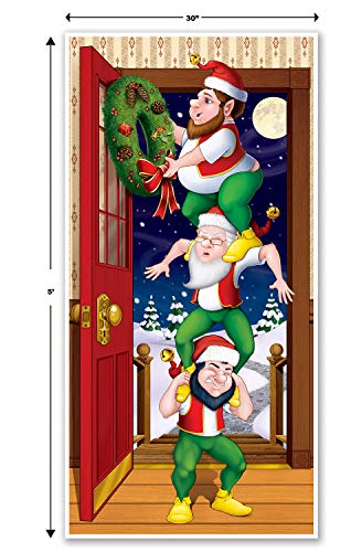 Beistle Christmas Elves Door Cover - Image 2