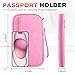 HOHOM Passport Holder Family RFID Travel Document Organizer for Women Waterproof Passport Wallet Men Portable Case for Cards Boarding Pass ID Money Tickets with Zipper - Image 2