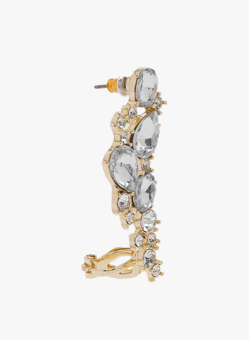 Diamonte Embellished Detail Statement Ear Cuff