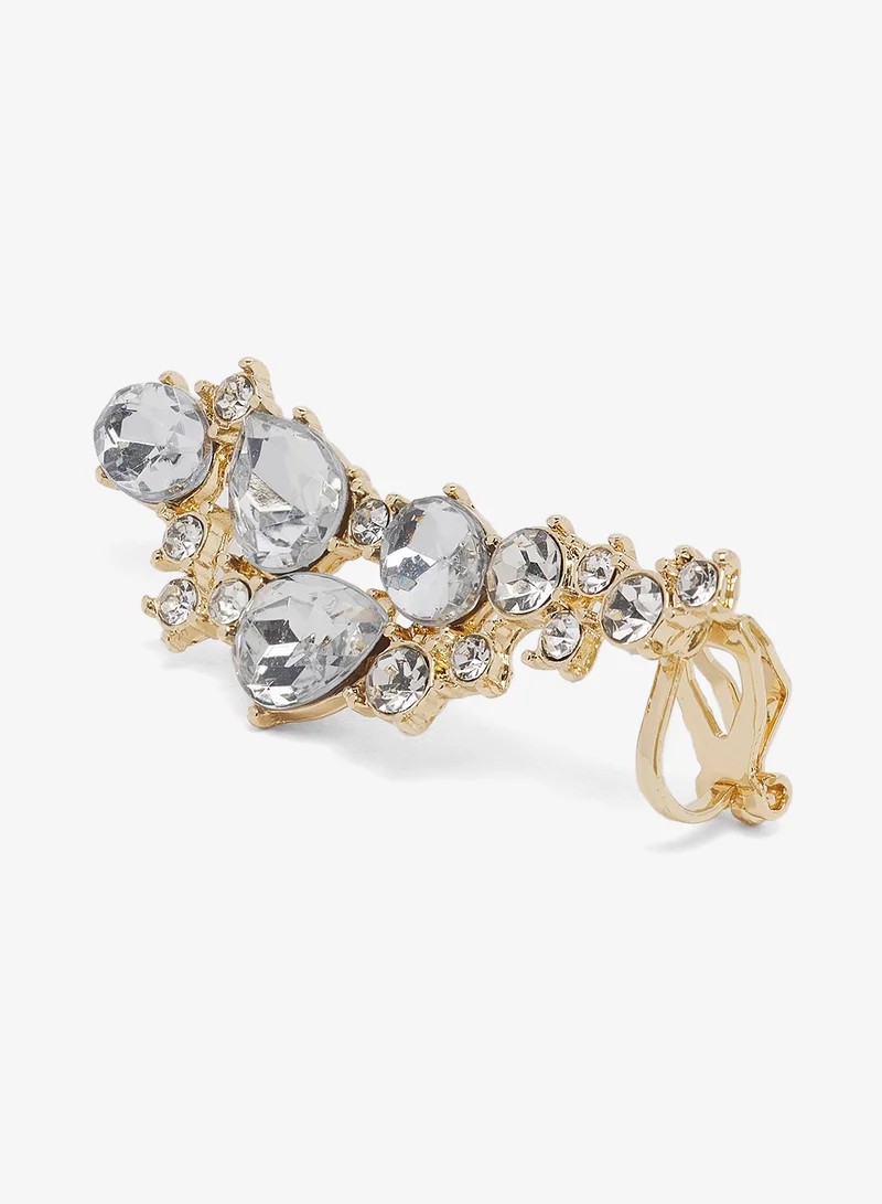 Ella Limited Edition Diamonte Embellished Detail Statement Ear Cuff