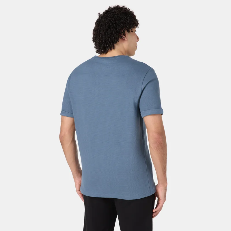 Sun And Sand Sports Blue Men's Ottoman T-Shirt for Men | Best Price UAE