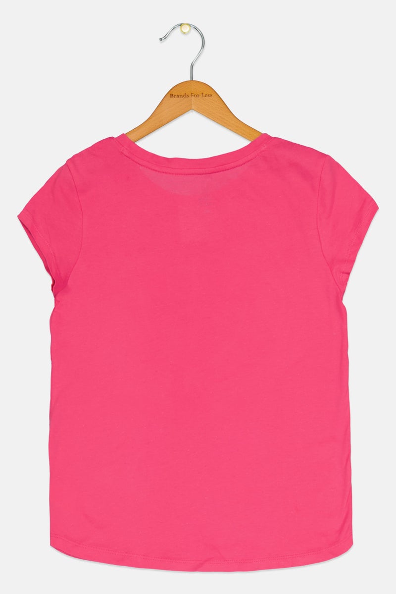 GAP Kids Girl Graphic Print Short Sleeves T-Shirt, Pink - Image 2