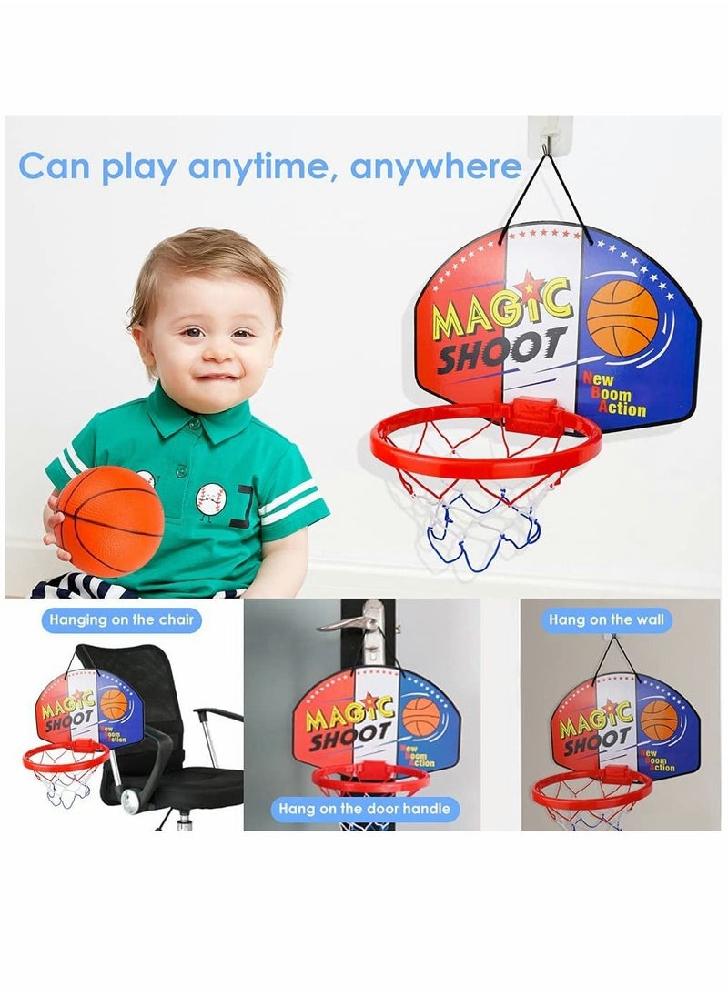 Indoor Mini Basketball Hoop Set Children's Toys Board Parent Child Sports for Door and Wall Mount with Complete Accessories Toy Gifts  - Image 3