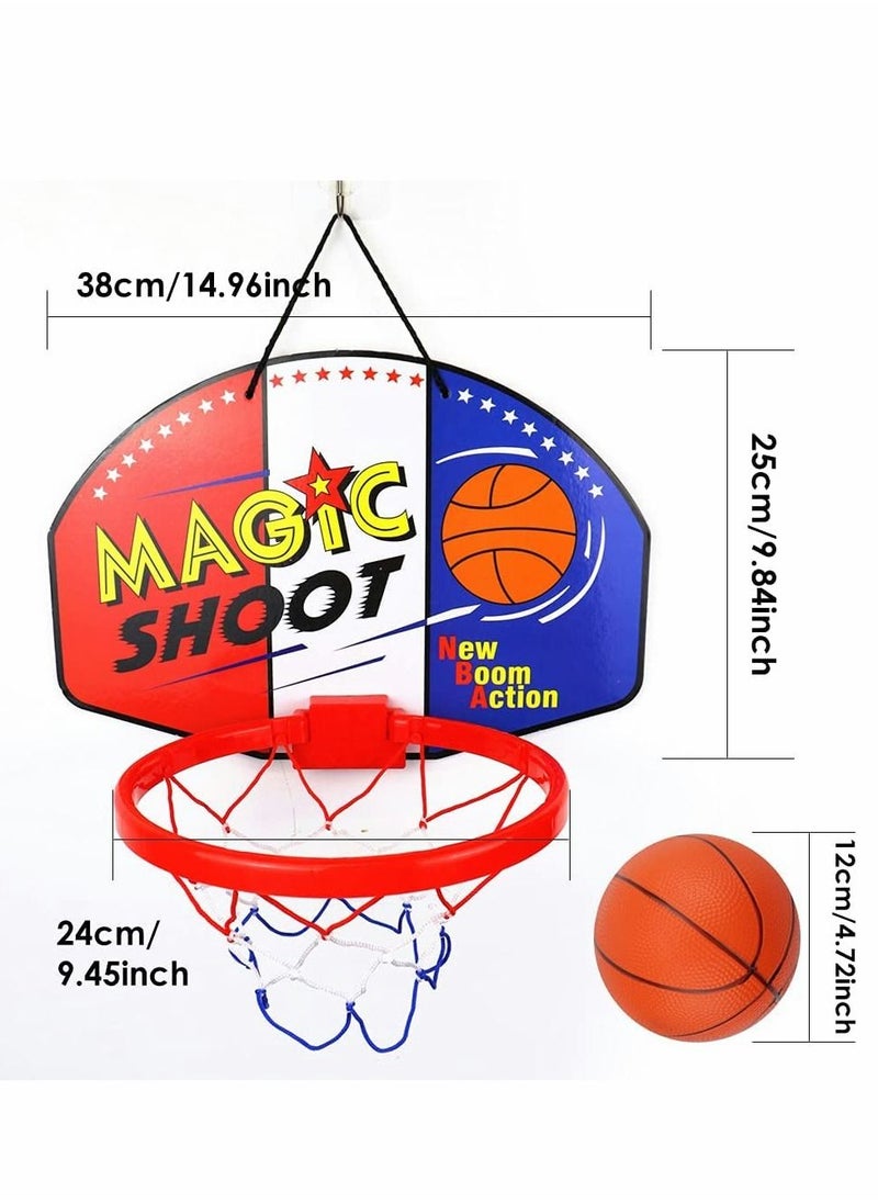 Indoor Mini Basketball Hoop Set Children's Toys Board Parent Child Sports for Door and Wall Mount with Complete Accessories Toy Gifts  - Image 2