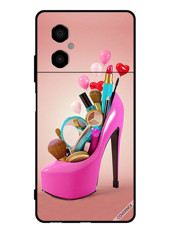 Covernex Protective Case Cover For Xiaomi Poco M4 5G Shoe With Makeup Items - Image 1