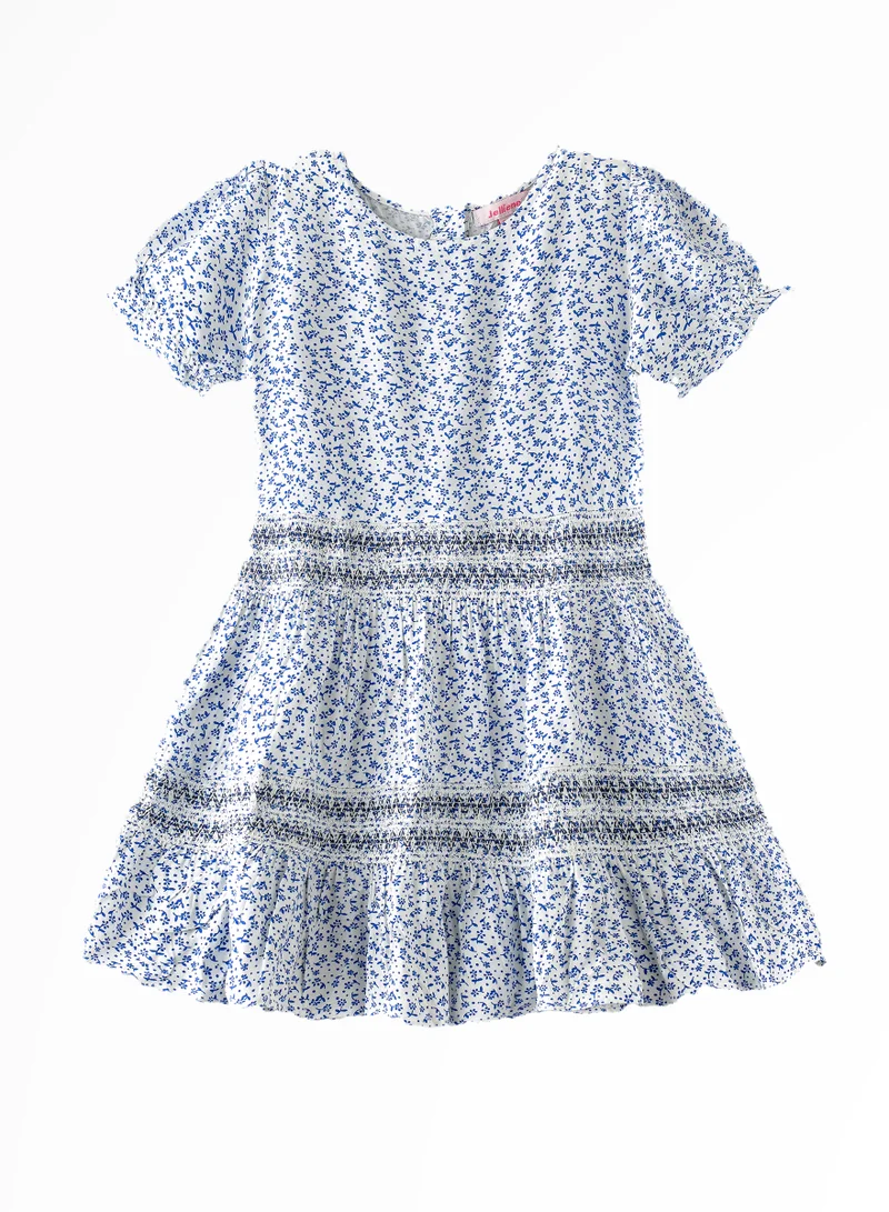 Jelliene Tween Trendsetter: Girls' Flowy Viscose Dress Breezy Comfort & Summer Style
