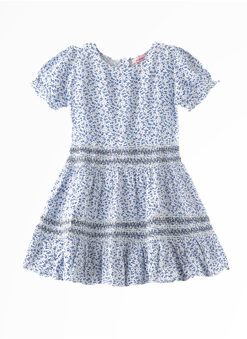 Jelliene Tween Trendsetter: Girls' Flowy Viscose Dress Breezy Comfort & Summer Style  - Image 1