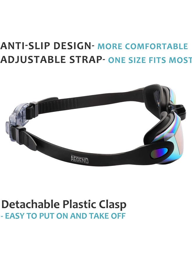 روك بو نظارات السباحة Rock Pow ، نظارات السباحة لا تسرب الحماية الكاملة للرجال والنساء والشباب البالغين - Image 4
