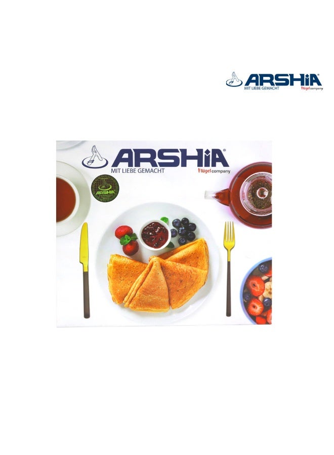 Arshia Stainless Steel Cutlery Sets 50pcs Silver with Gold - Image 3