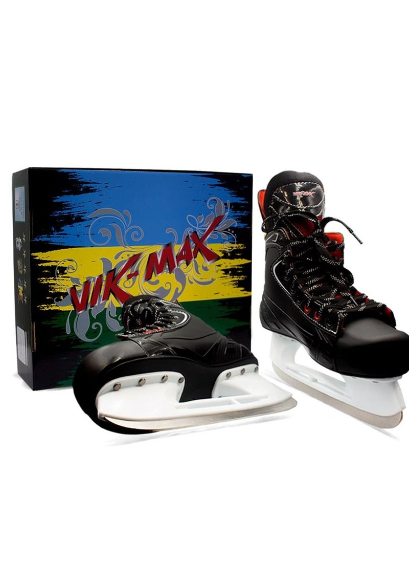 VIK-MAX - Ice Hockey Skates with Stainless Steel Blades for Unisex - Image 1