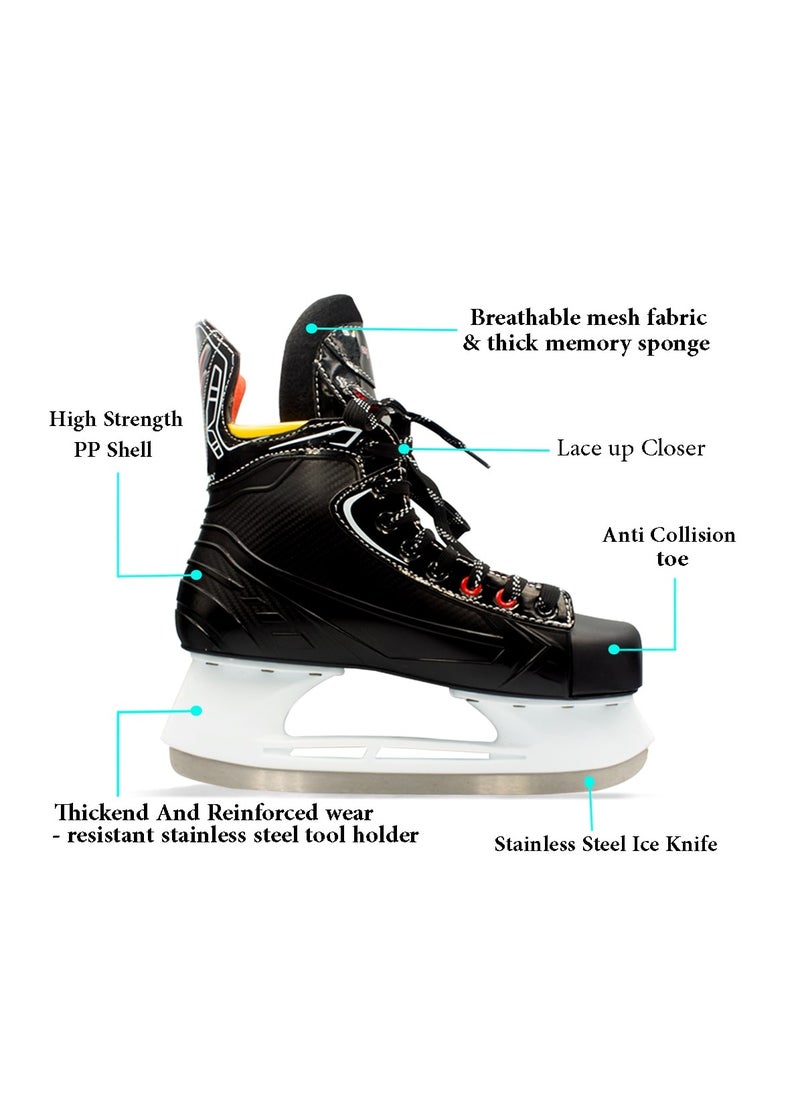 VIK-MAX - Ice Hockey Skates with Stainless Steel Blades for Unisex - Image 1