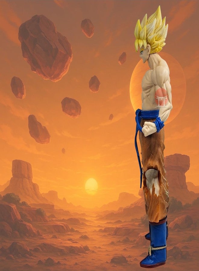 Realmkart Goku Action Figure 33CM Goku Super Saiyan Figure Large Anime Action Figure | Dragon Ball Z/DBS Action Figurine Goku SS4 Ultra Instinct for Anime Gifts, Fans, Study Table (Goku SS4) - Image 5