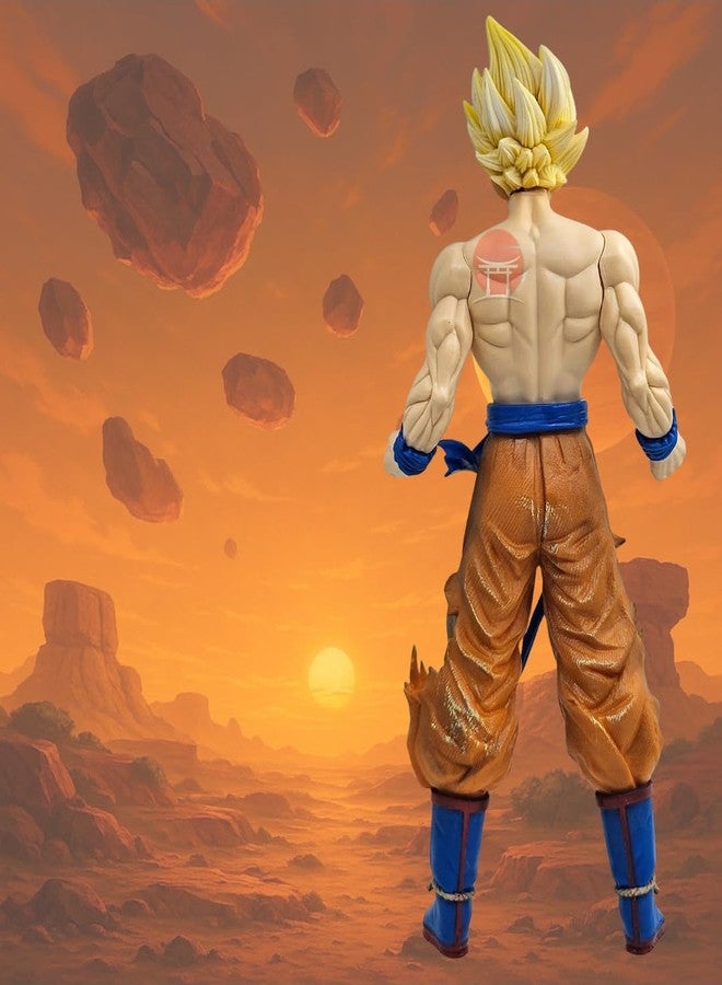 Realmkart Goku Action Figure 33CM Goku Super Saiyan Figure Large Anime Action Figure | Dragon Ball Z/DBS Action Figurine Goku SS4 Ultra Instinct for Anime Gifts, Fans, Study Table (Goku SS4) - Image 4
