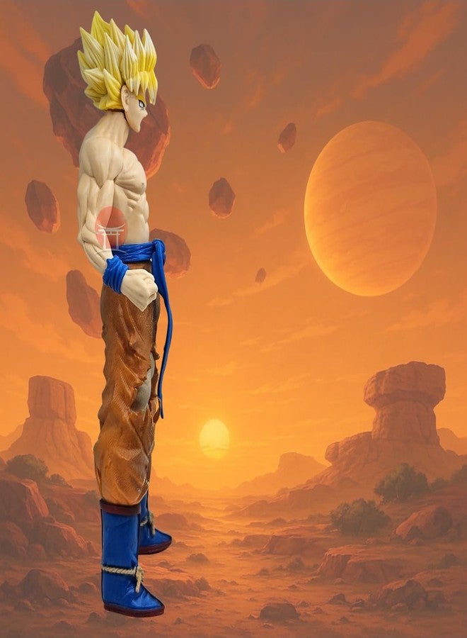 Realmkart Goku Action Figure 33CM Goku Super Saiyan Figure Large Anime Action Figure | Dragon Ball Z/DBS Action Figurine Goku SS4 Ultra Instinct for Anime Gifts, Fans, Study Table (Goku SS4) - Image 3