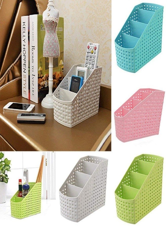First Front Plastic Utensils Holder for Kitchen Dining 4,-Compartment for Spoons, Knives, Forks, Chopsticks (Multicolor), Set of 3 Pieces - Image 5