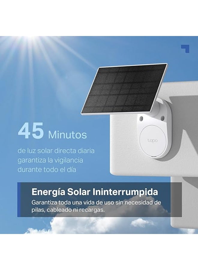 Tapo C410 KIT Solar Surveillance Camera Outdoor Battery, 2K 3MP, Colour Night Vision, MicroSD Memory, 6400 mAh Non-Removable Battery, Two-Way Audio, Person Detection, Alexa & Google Assistant, 2.4 GHz - Image 2