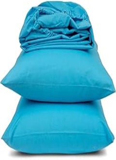 Generic fitted sheet set, turquoise turquoise 120 * 200 cm 4144 (Turquoise) 