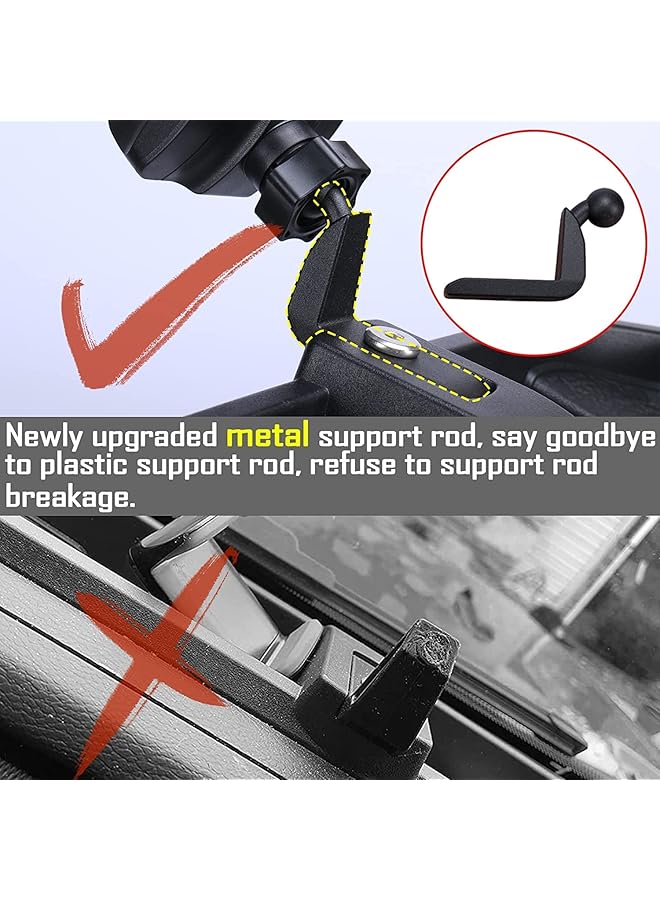 SYOSI Dash Tray Phone Holder Mount With Storage Box, Phone Mount Compatible With Jeep Wrangler 2018-2023 Jl Jlu - Image 3