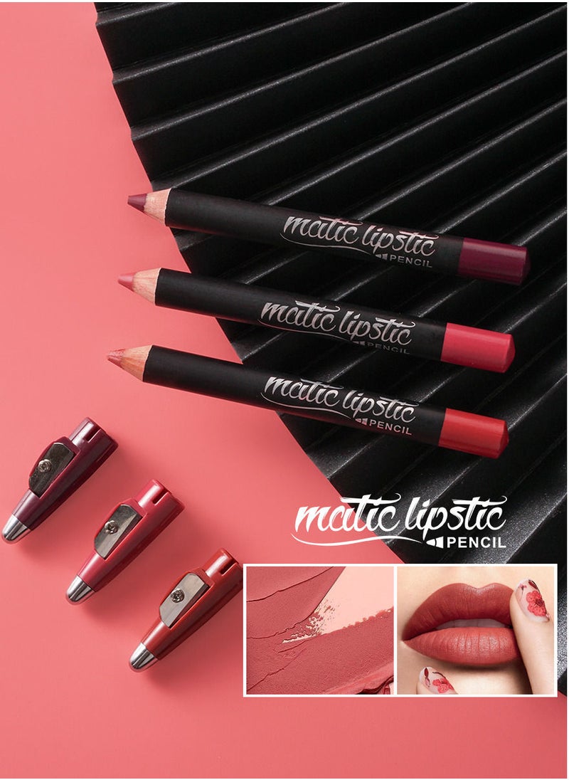 MENOW·PRO Matte Lipstick Pencil 6 Colors 6 Pcs - A  - Image 4