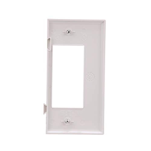 EATON Wiring STE26W Polycarbonate 1-Gang Decorator Sectional Mid Size Wall Plate, White - Image 4