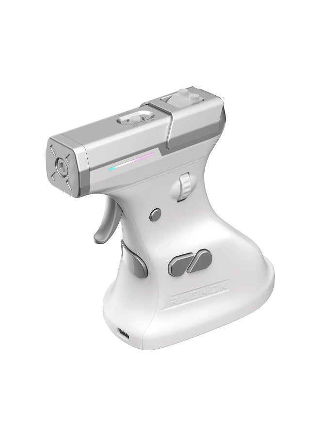 RAGNOK ErgoStrike7 FPS Gaming Mouse – White (Real Recoil, 26,000 DPI, Wireless & Wired, RGB Lighting - Image 3