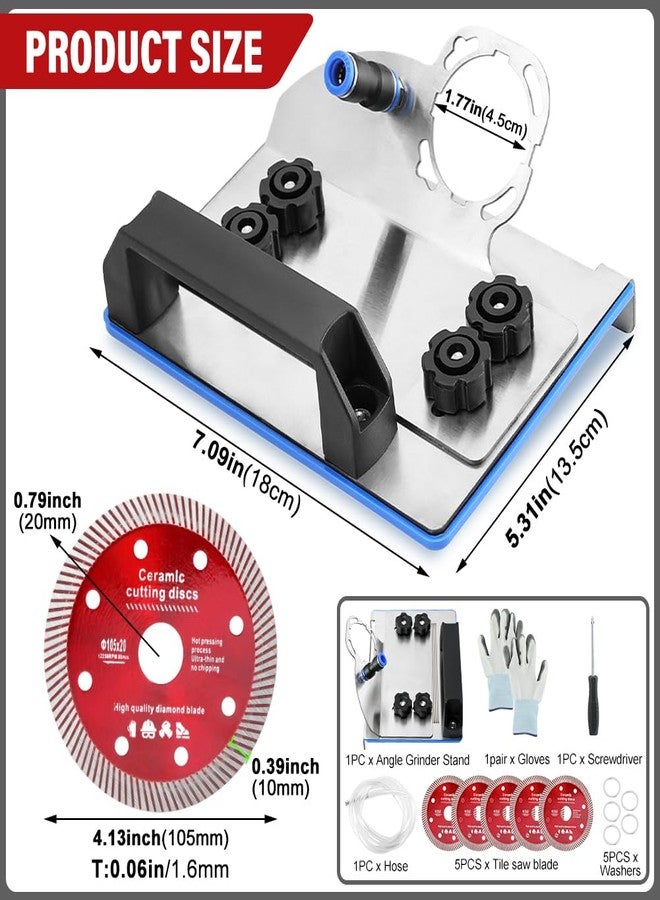 PUXING 45 Degree Tile chamfering Tool Angle Grinder Stand for 45° Tile Cutting 100-Type Universal 45 Degree Tile Chamfering Stand Type Angle Grinder(COLOR:As shown) - Image 2
