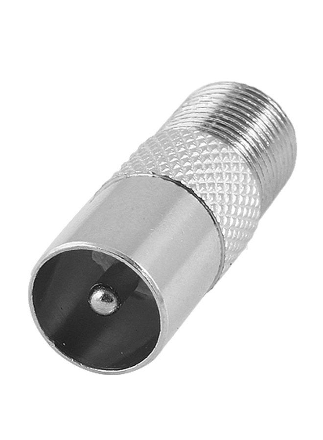 uxcell 2 Pcs F Female to PAL Male 9.5mm TV Satellite Antenna RF Coax Adapter - Image 1