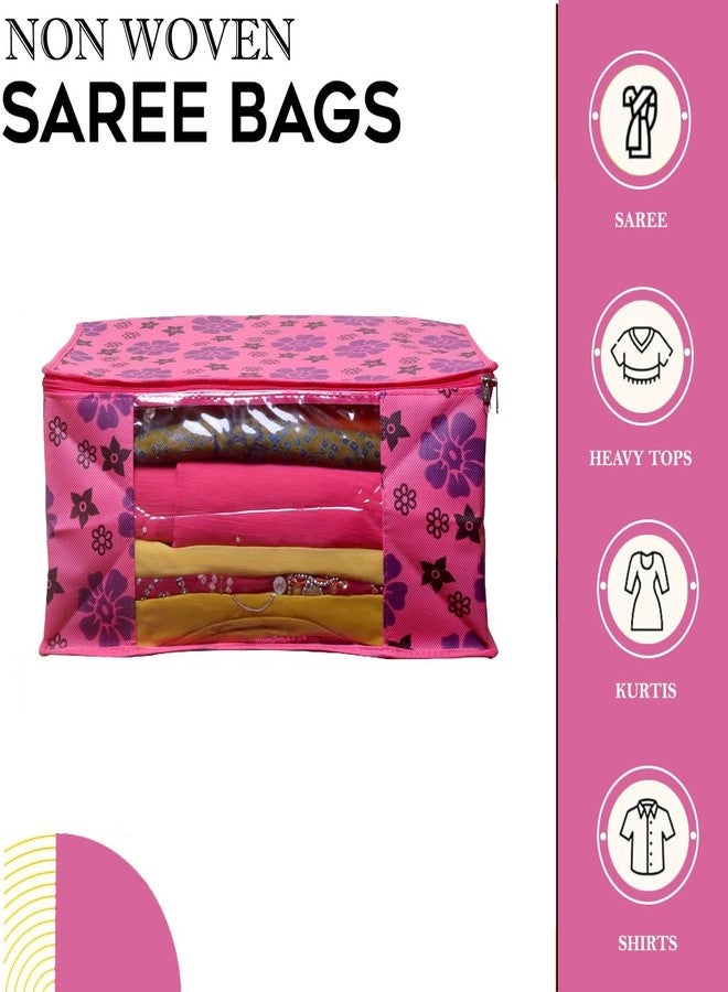 SHAPING FABRIC Garment Cover Non-Woven 90 GSM with Transparent Window & Double Metal Zipper - Pack of 8 | Dustproof Clothes Storage Bag for Sarees, Suits, Jackets, Shirts SBXLRL152493517524148525218 - Image 2