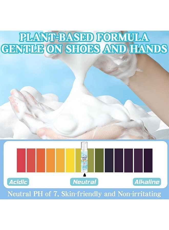 منظف الأحذية الرغوي، 100 مللي منظف أحذية بيضاء، طقم تنظيف الأحذية الرياضية الرغوية، طقم تنظيف الأحذية الرياضية للأحذية البيضاء، الجلد، الجلد، الجلد، الحذاء، الأحذية الرياضية، القماش، القماش، القماش - Image 4