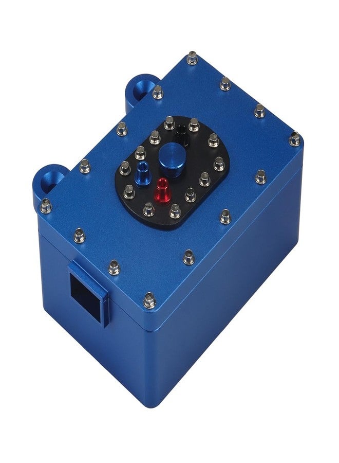 YSKMLOLP RC Crawler Cell Box, CNC Aluminum Alloy 1:10 Scale Fuel Cell Receiver Box for 1/8 1/10 RC Rigs Crawler Capra RR10 SCX10 PRO VS4-10 TRX4 TRX6 TF2 D90 CC02(Blue) - Image 3