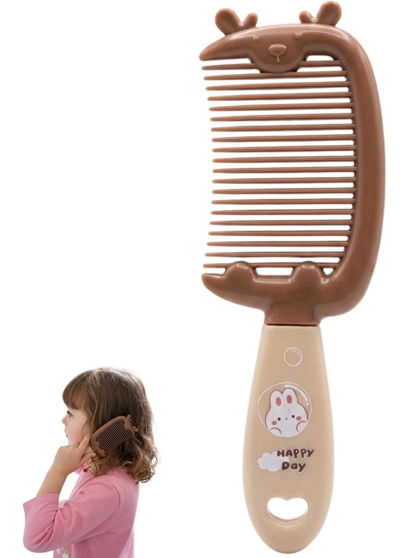 مشط شعر للأطفال بتصميم كرتوني جذاب على شكل حيوان لطيف، مشط شعر مقاوم للكسر من البلاستيك عالي الجودة، أسنان مستديرة لطيفة على فروة الرأس، مناسب لجميع أنواع الشعر الناعم والمجعد والطويل والقصير، سلسلة أمشاط شعر أنيقة للأطفال مع قبضة مريحة، تصميم آمن للتدليك اليومي وفك تشابك الشعر بدون ألم، خفيف الوزن وسهل الاستخدام والتخزين مع فتحة قلب للتعليق، مثالي للعناية الشخصية اليومية بالشعر للأطفال والبنات والرضع، مناسب للاستخدام المنزلي والمدرسي والسفر، مقاوم للحرارة المعتدلة وغير مسبب للأذى، يوفر عناية شاملة للشعر وفروة الرأس ويعزز صحة الشعر ويمنح ملمس ناعم ولامع. - Image 3