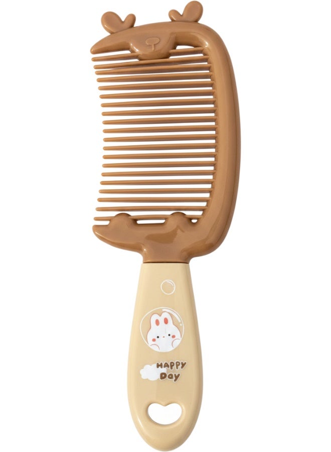 مشط شعر للأطفال بتصميم كرتوني جذاب على شكل حيوان لطيف، مشط شعر مقاوم للكسر من البلاستيك عالي الجودة، أسنان مستديرة لطيفة على فروة الرأس، مناسب لجميع أنواع الشعر الناعم والمجعد والطويل والقصير، سلسلة أمشاط شعر أنيقة للأطفال مع قبضة مريحة، تصميم آمن للتدليك اليومي وفك تشابك الشعر بدون ألم، خفيف الوزن وسهل الاستخدام والتخزين مع فتحة قلب للتعليق، مثالي للعناية الشخصية اليومية بالشعر للأطفال والبنات والرضع، مناسب للاستخدام المنزلي والمدرسي والسفر، مقاوم للحرارة المعتدلة وغير مسبب للأذى، يوفر عناية شاملة للشعر وفروة الرأس ويعزز صحة الشعر ويمنح ملمس ناعم ولامع. - Image 1