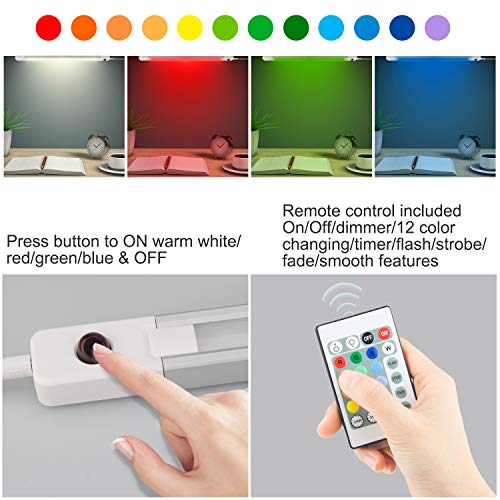 LUXSWAY LED Color Light Bar with Battery Operated,Dimmable Night Lighting, Stick On Light Bar Mulit-Color Changing for Closet,Stair,Shelf, Under Cabinet,DIY Effect - Image 2