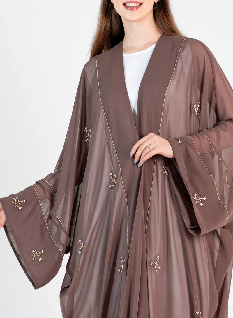 روزيت عباية بشت بتطريز يدوي