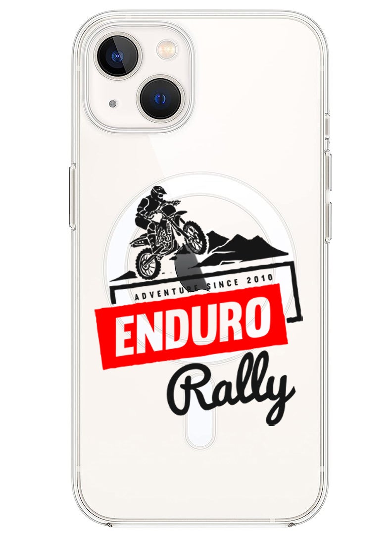 Theodor Magnetic Case for iPhone 14 6.1-inch Compatible with MagSafe Wireless Charging, Shockproof Phone Bumper Cover Enduro rally copy - Image 1