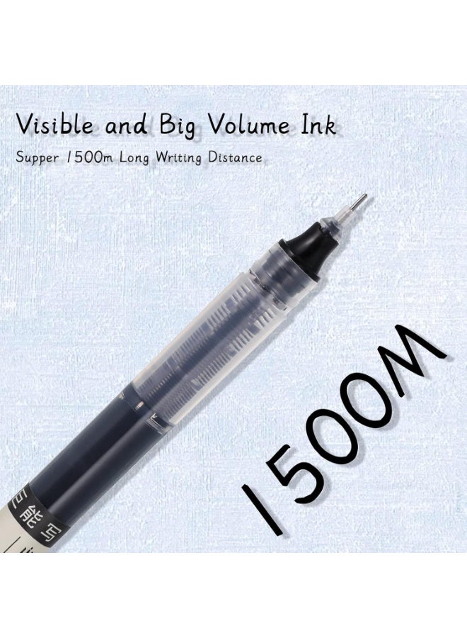 Gel Ink Pens 12 Pieces Black ,Quick-Drying Ink 0.5 mm Extra Fine Point Rollerball Pens for Writing, Drawing, Journaling - Image 2