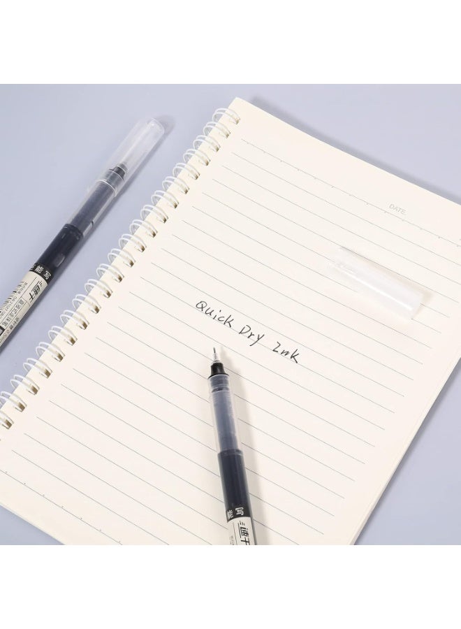 Gel Ink Pens 12 Pieces Black ,Quick-Drying Ink 0.5 mm Extra Fine Point Rollerball Pens for Writing, Drawing, Journaling - Image 4