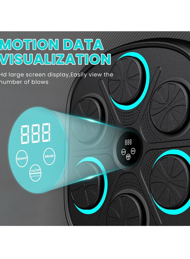 Rabos Music Boxing Machine for Adults and Kids, 2024 New Smart Bluetooth Boxing Machine with Boxing Gloves, Wall Mounted Music Boxing Target, Electronic Boxing Training Equipment for Home, Indoor and Gym - Image 3