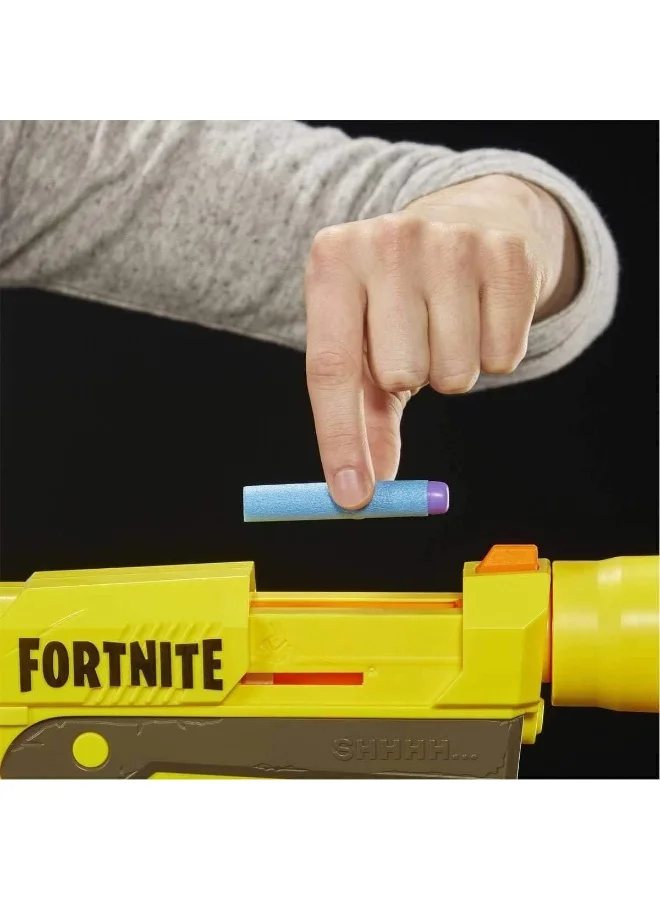 NERF Fortnite SP-L Nerf Elite Dart Blaster with Detachable Barrel and 6 Official Nerf Fortnite Elite Darts