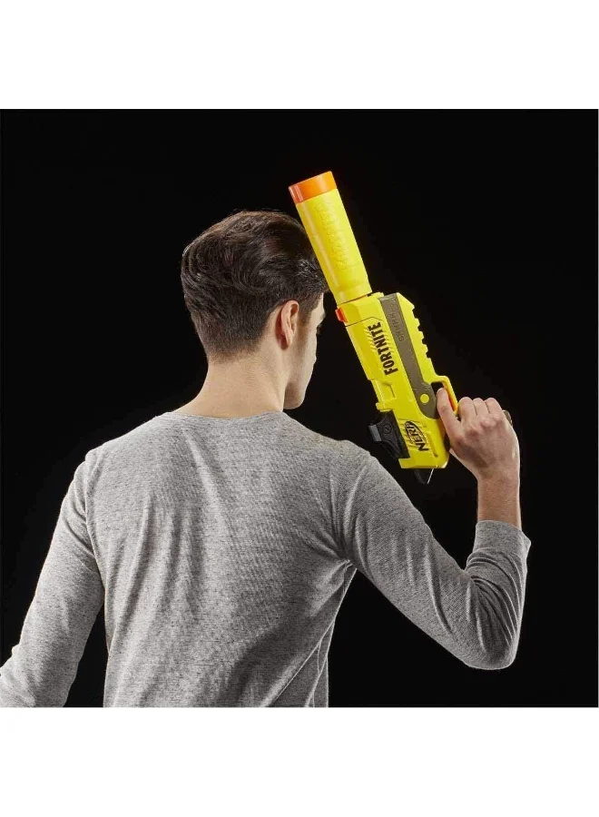 NERF Fortnite SP-L Nerf Elite Dart Blaster with Detachable Barrel and 6 Official Nerf Fortnite Elite Darts