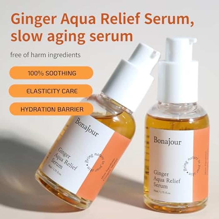BONAJOUR [BONAJOUR] Ginger Aqua Relief Serum for Sensitive Skin, Slow Aging Serum - Image 3