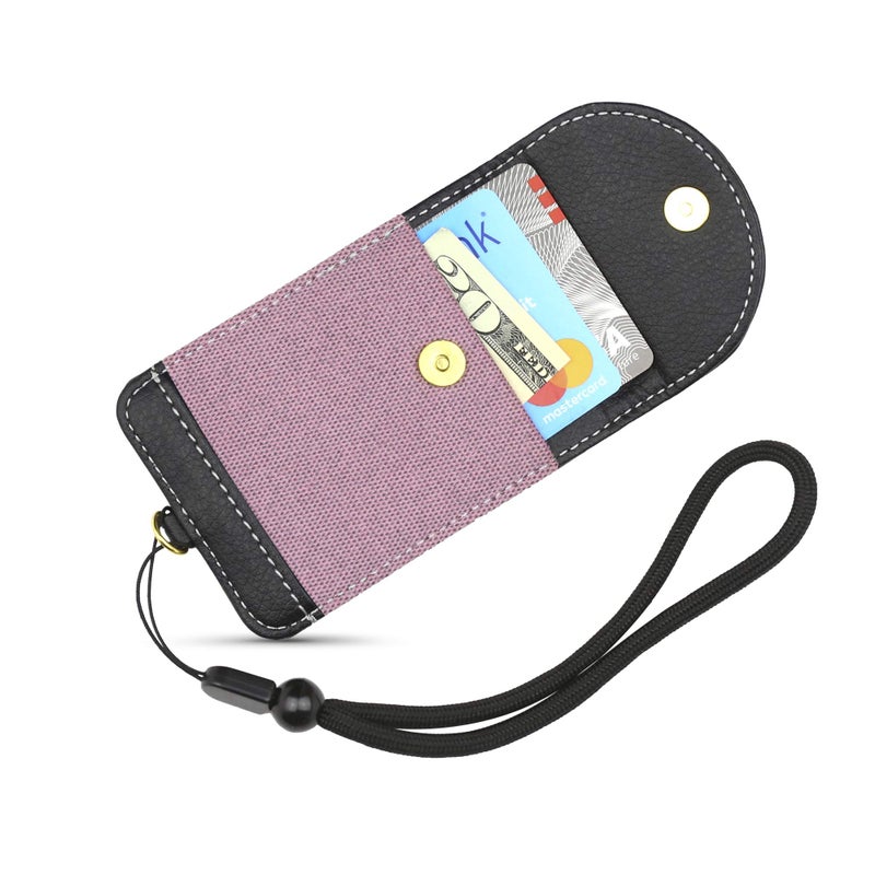 Gear Beast Cell Phone Wallet for Back of Phone with Wrist Strap, Stick On Wallet Credit Card ID Holder with RFID Protection Compatible with iPhone, Galaxy & Most Smartphones and Cases - Image 2