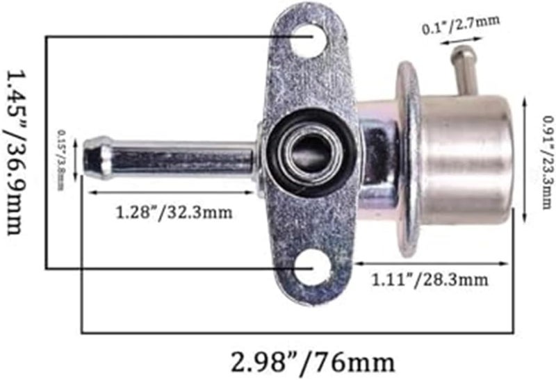 Wivplex Fuel Pressure Regulator 3.0 Bar for Acura and Civic - Image 2