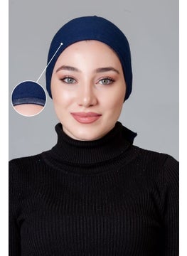 Nanak قبعة غير قابلة للانزلاق من القطن المشطوف باللون الكحلي  - Image 1